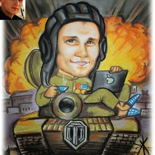 Шарж военный