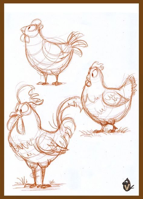 Курица скетч