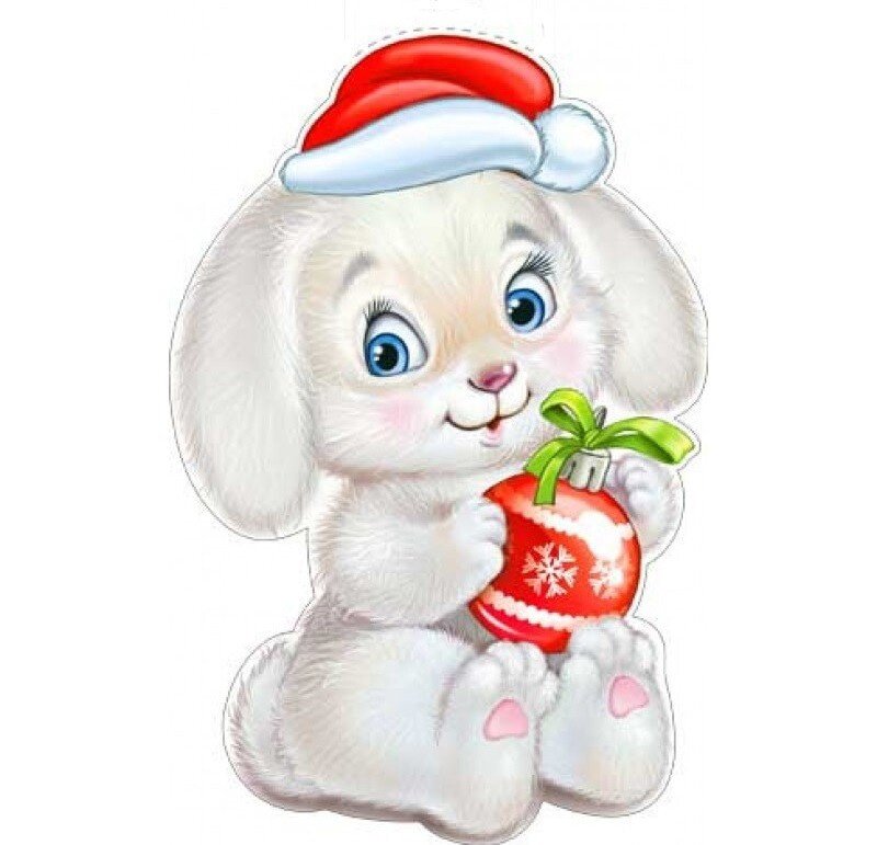 Новогодний зайчик для детей