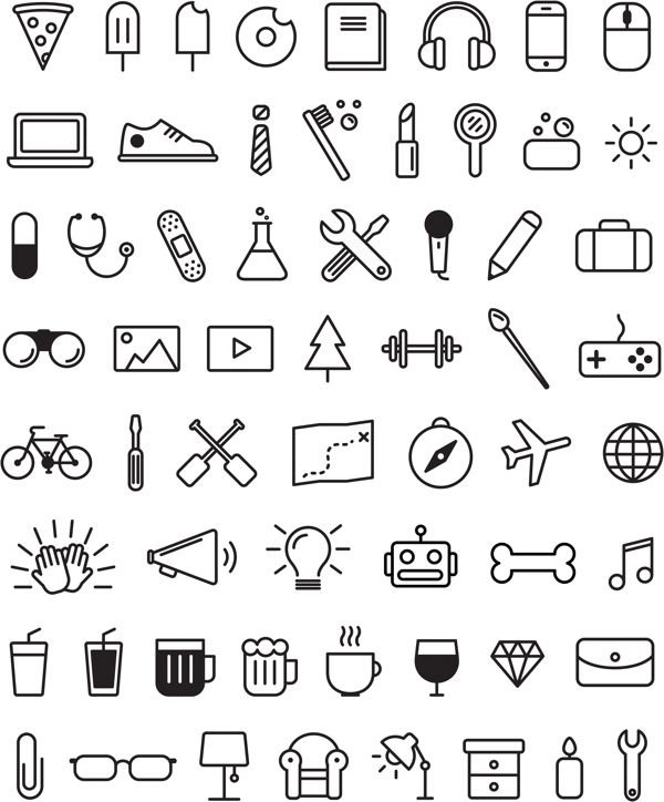 Doodle стиль иконки