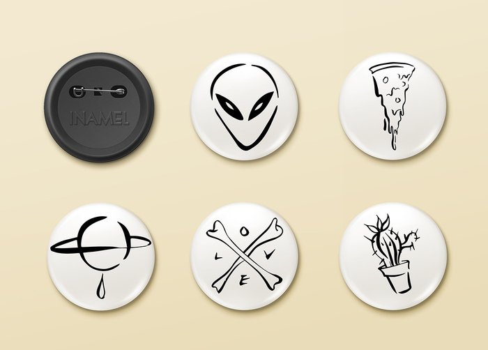 Значок украшения