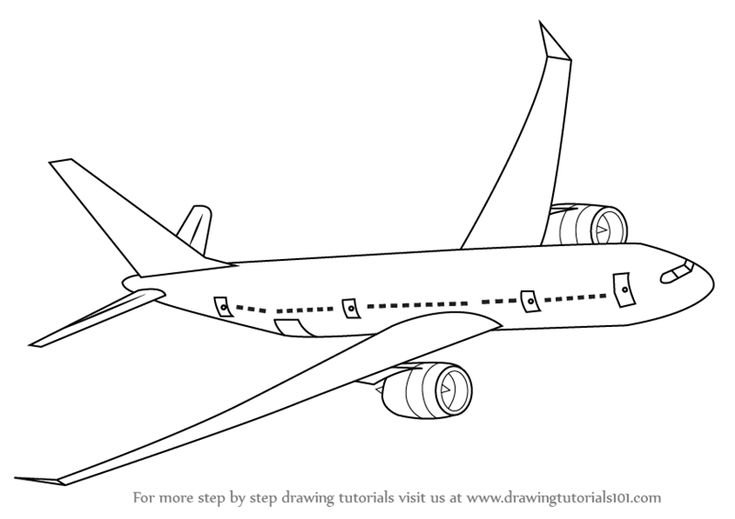 Boeing 737 раскраска
