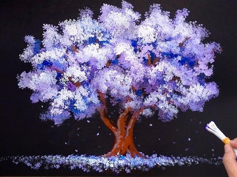 Рисование ушными палочками