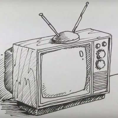 Телевизор эскиз