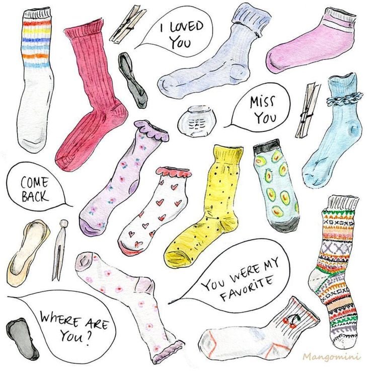 Носки с прикольным рисунком