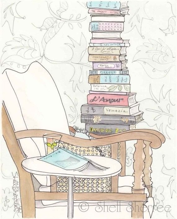 С книгами красивые