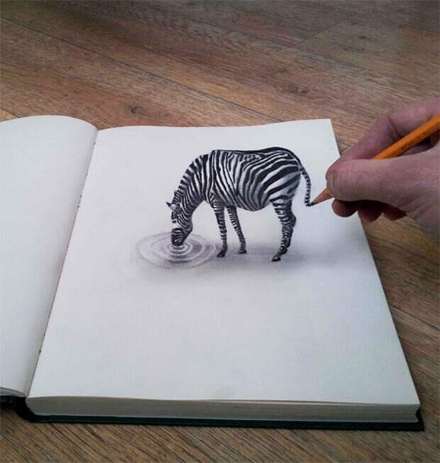 3d рисунки карандашом