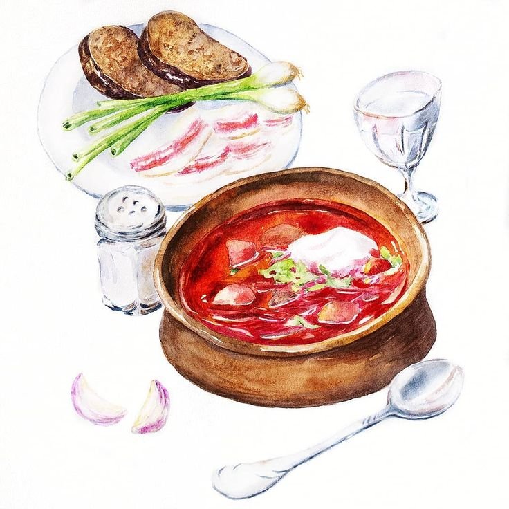 Блюдо рисунок