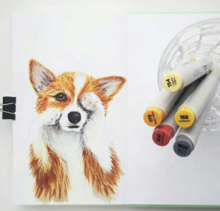 Рисунки маркерами для скетчинга