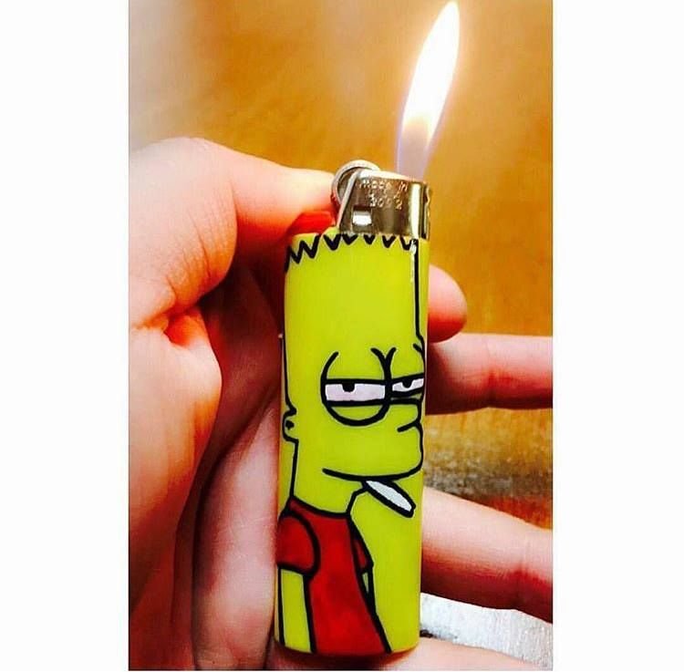 Раскрашенные зажигалки
