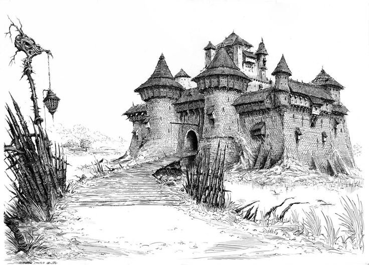 Замок рисунок
