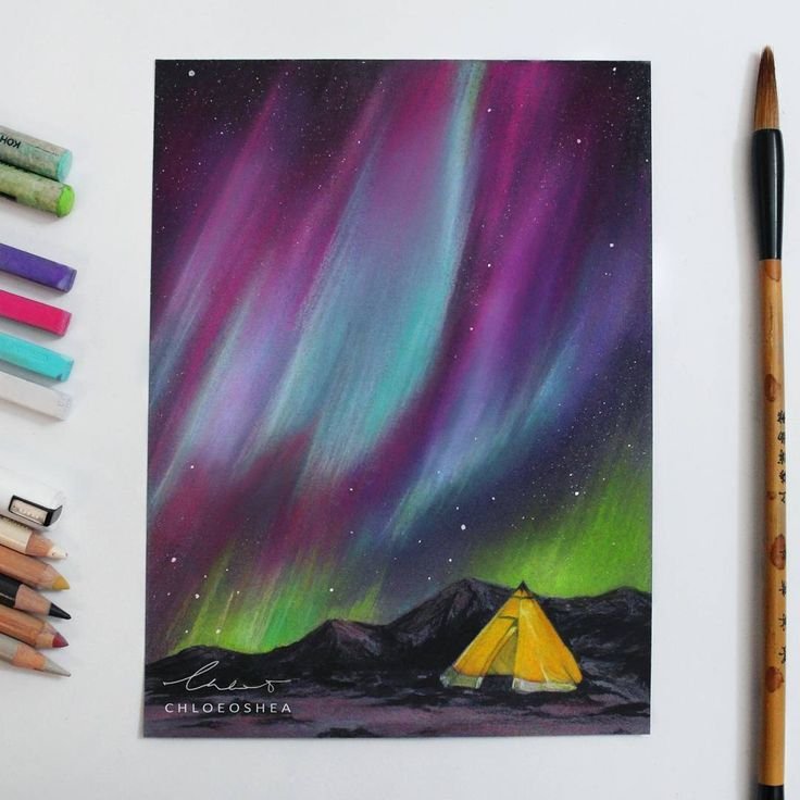 Рисунки пастелью