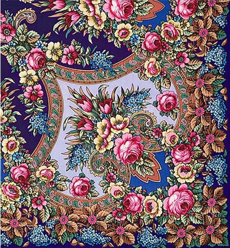 Павловопосадский расписной платок