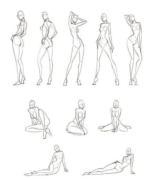 Позы для рисования