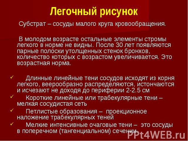 Легочный рисунок усилен в прикорневых зонах