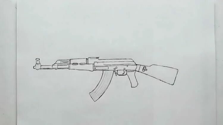 Автомат Калашникова для рисования