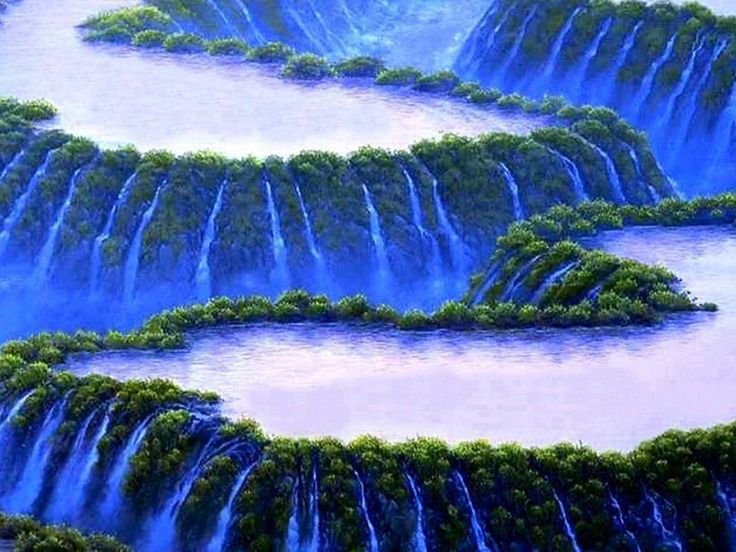 Веерообразный водопад