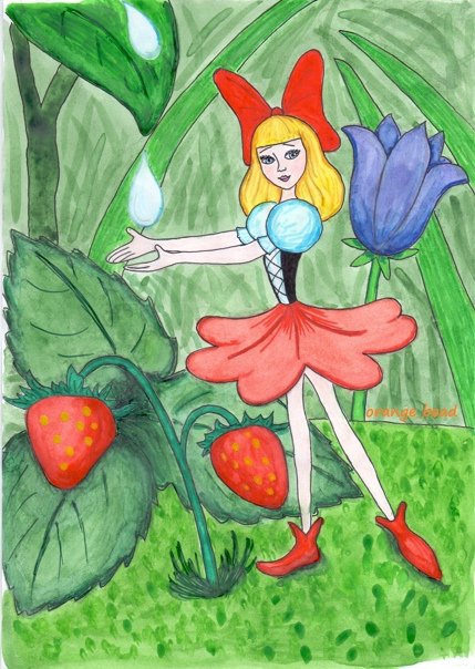 Рисунок Дюймовочки
