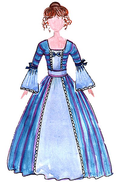 Сценический костюм рисунок