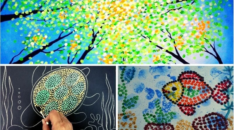 Интересные техники рисования для детей школьного возраста