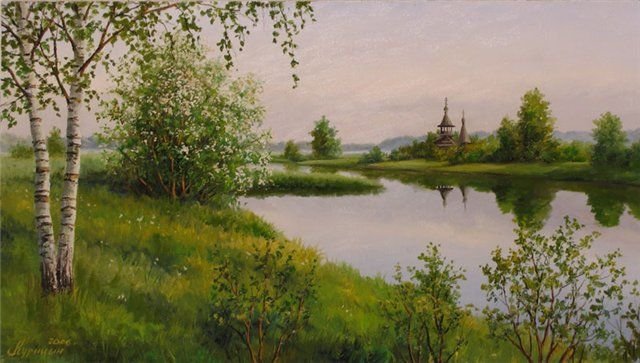 Художник Курицын Сергей Павлович картины березы