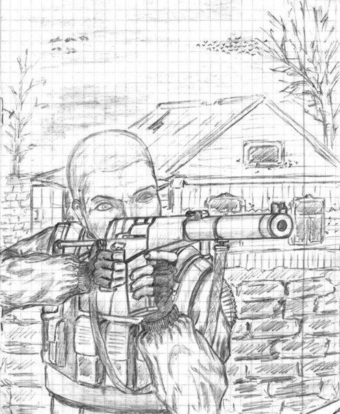 Рисунки для срисовки сталкер