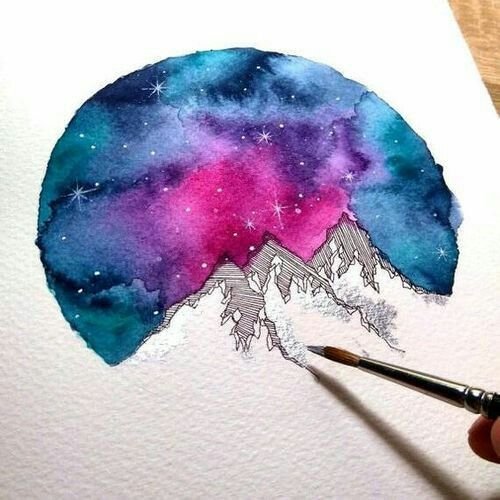 Рисунки красками несложные