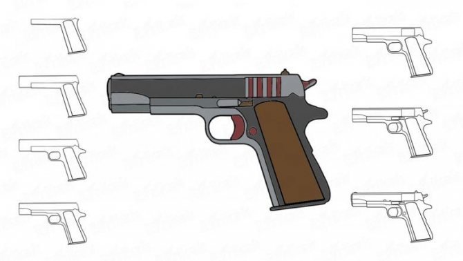Пистолет карандашом