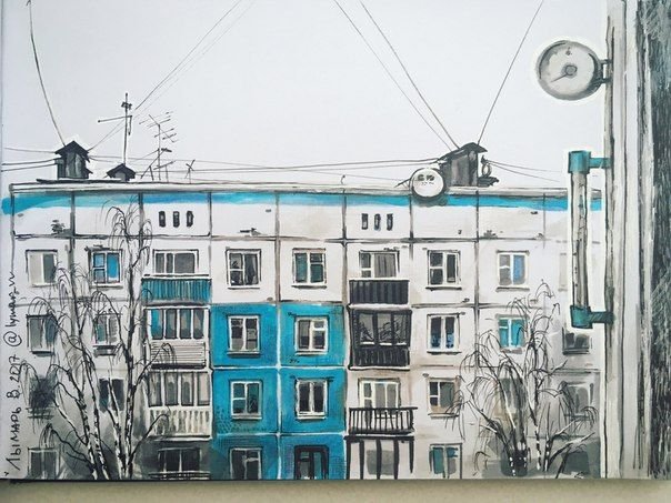 Зарисовки домов
