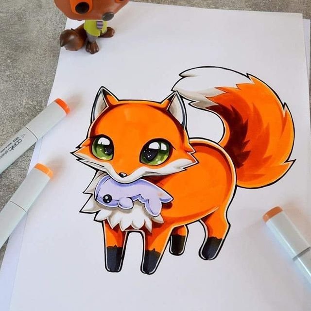 Рисунки маркерами