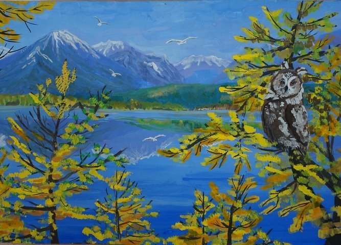 Рисунок на тему моя Сибирь