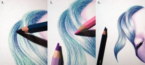 Цветными карандашами легкие и красивые поэтапно