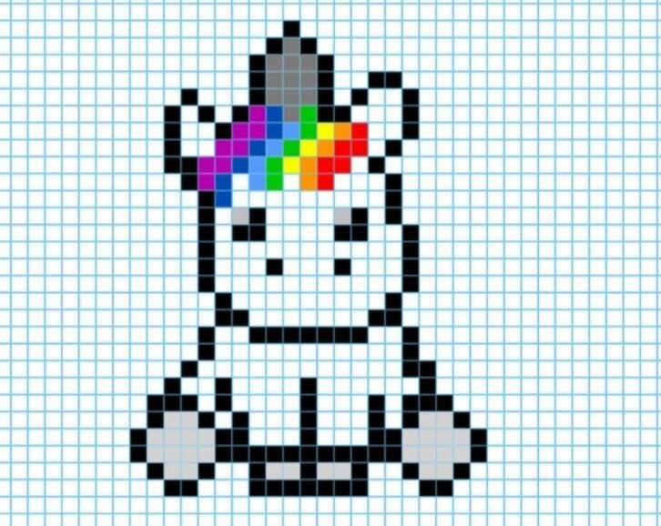 Рисунки по клеточкам легкие