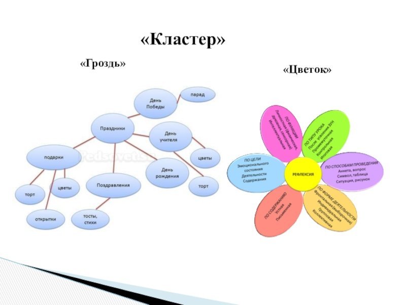 Кластер в виде схемы