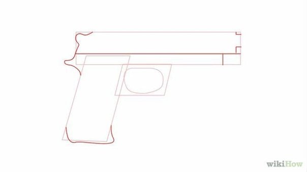 P350 пистолет чертеж