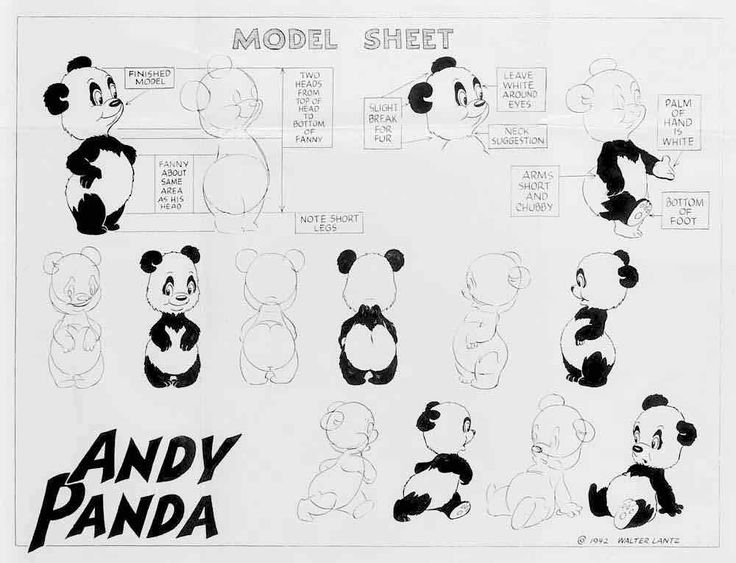 Энди Панда рисунок