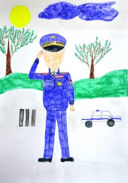 Полицейский рисунок