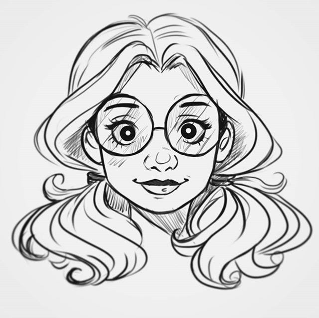 Удивленная женщина рисунок карандашом
