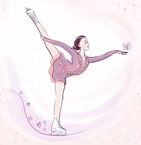 Фигуристка рисунок