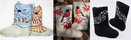 Валенки рисунок