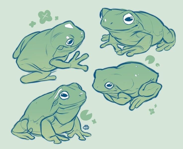 Лягушка рисунок