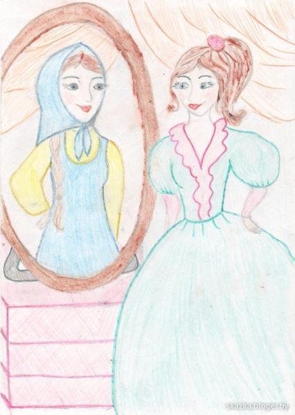 Рисунок к проведению барышня крестьянка