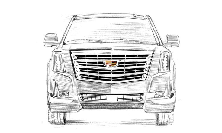 Cadillac Escalade 2021 чертеж