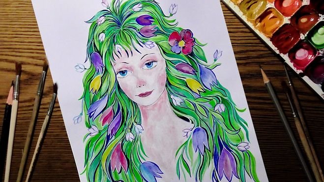 Портрет весны красками