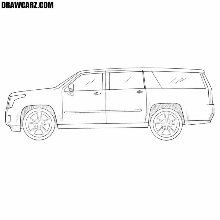 Раскраска Cadillac Escalade