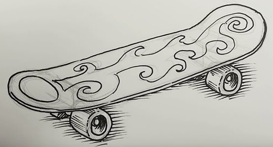 Скейтборд рисунок
