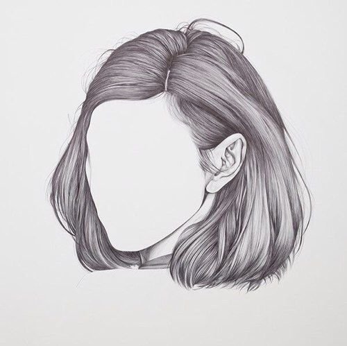 Современные прически карандашом