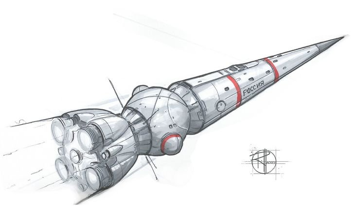Ракета рисунок