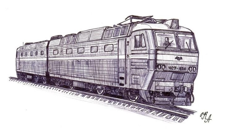 Электровоз вл80 силуэт