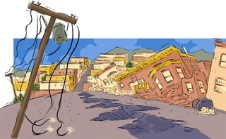 Иллюстрация на тему землетрясение